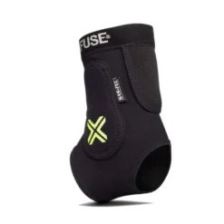 Fuse Omega Ankle Protector - Black/Yellow -CycloPro Shop FUOM05BLK 3