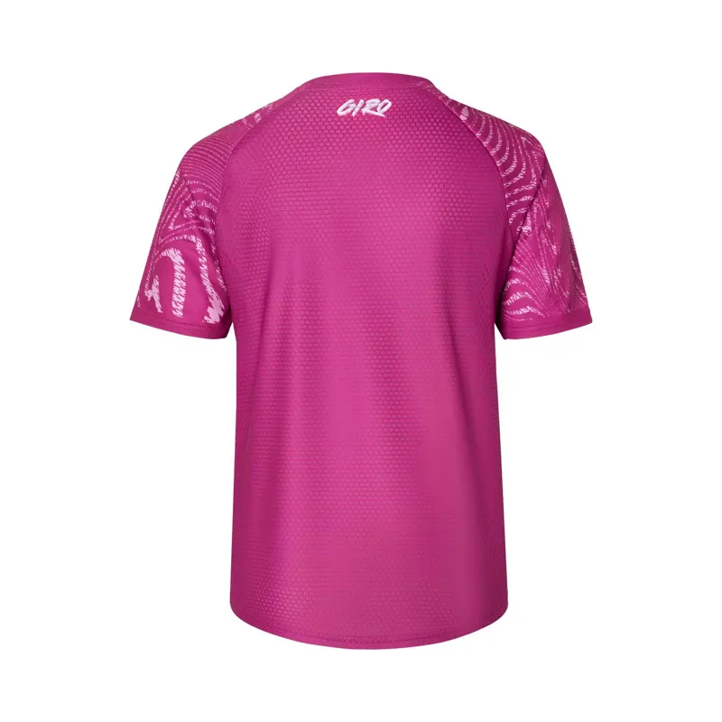 Giro Roust Youth Short Sleeve Jersey - Pink Ripple 6 Giro Roust Youth Short Sleeve Jersey - Pink Ripple - Image 4