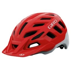 Giro Radix Dirt MTB Helmet - Portaro Grey -CycloPro Shop GIHRADIXMATTRIMRED 1