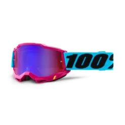 100 Percent Accuri 2 MTB Goggles - Red/Red/Blue Mirror Lens -CycloPro Shop HP 50221 254 09 8