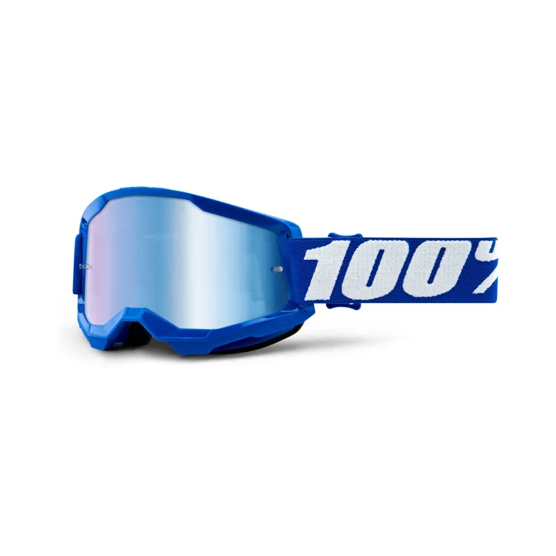 100 Percent Strata 2 MTB Goggles - Blue/Mirror Lens 11 100 Percent Strata 2 MTB Goggles - Blue/Mirror Lens - Image 9