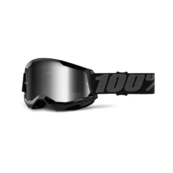 100 Percent Strata 2 MTB Goggles - Black/Silver Mirror Lens -CycloPro Shop HP 50421 252 01