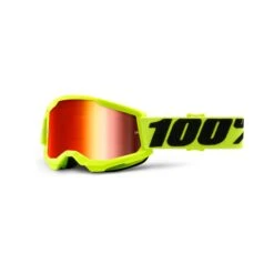 100 Percent Strata 2 Youth Goggles - Black/Silver Mirror Lens -CycloPro Shop HP 50521 251 04 3