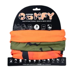 Oxford Comfy Havoc Head/Neck Warmers - 3 Pack - Orange -CycloPro Shop NW148 6