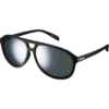 Shimano Meteor Cycling Glasses - Matte Black/Smoke Silver Mirror Lens -CycloPro Shop SEW01321
