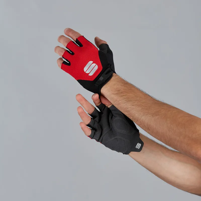 Sportful Neo Short Finger Gloves - Red/Black 7 Sportful Neo Short Finger Gloves - Red/Black - Image 5