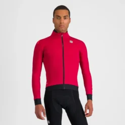 Sportful Fiandre Pro Men's Jacket - Red Rumba -CycloPro Shop SF19500REDRumba1