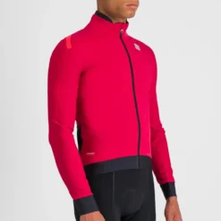 Sportful Fiandre Pro Men's Jacket - Red Rumba -CycloPro Shop SF19500REDRumba3