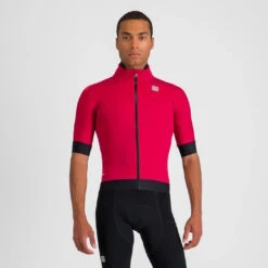 Sportful Fiandre Pro Short Sleeve Men's Windproof Jacket - Cedar -CycloPro Shop SF19501REDRumba1