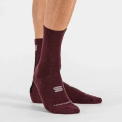 Sportful Merino Wool 18 Men's Socks - Raspberry/Black 14 Sportful Merino Wool 18 Men's Socks - Raspberry/Black -CycloPro Shop SF19524RSBBLK3