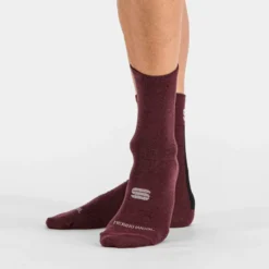 Sportful Merino Wool 18 Men's Socks - Raspberry/Black 11 Sportful Merino Wool 18 Men's Socks - Raspberry/Black -CycloPro Shop SF19524RSBBLK4