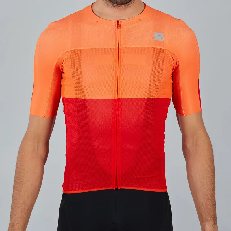 Sportful Light Short Sleeve Jersey - Fire Red/Orange SDR 3 Sportful Light Short Sleeve Jersey - Fire Red/Orange SDR
