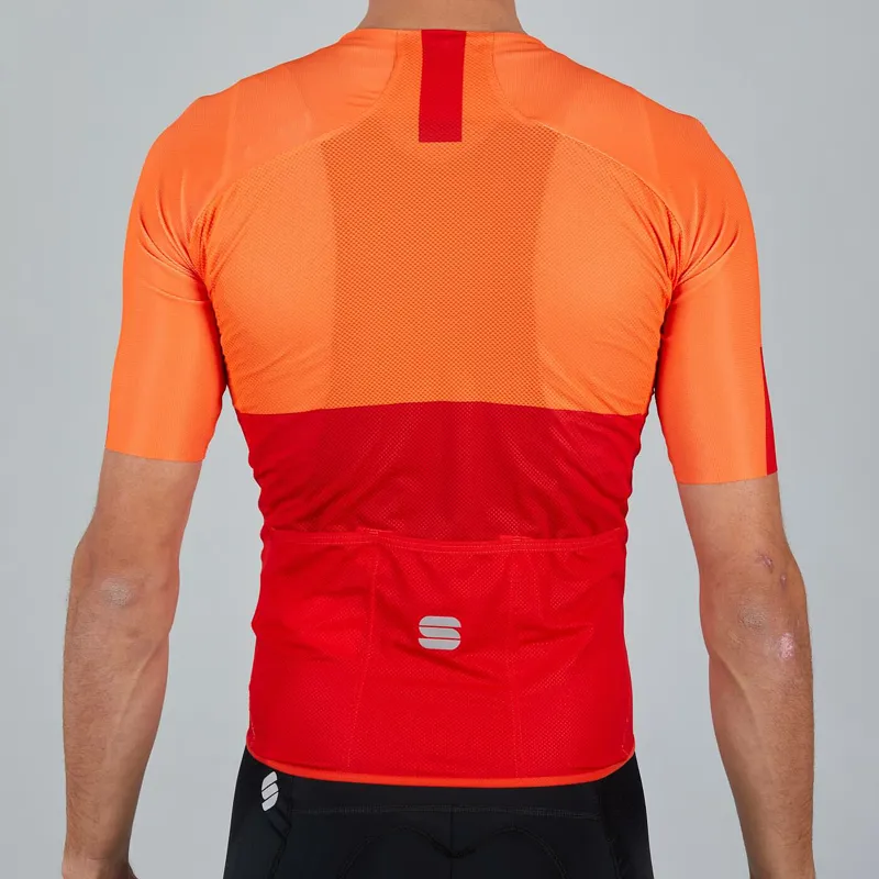 Sportful Light Short Sleeve Jersey - Fire Red/Orange SDR 4 Sportful Light Short Sleeve Jersey - Fire Red/Orange SDR - Image 2