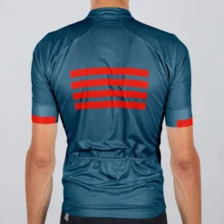 Sportful Wire Short Sleeve Jersey - Blue Twilight/Fire Red/Gold 7 Sportful Wire Short Sleeve Jersey - Blue Twilight/Fire Red/Gold -CycloPro Shop SF20008BLUTwiFireREDGLD 2