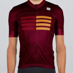 Sportful Wire Short Sleeve Jersey - Blue Twilight/Fire Red/Gold