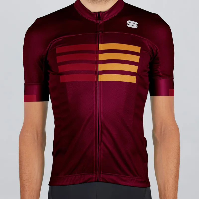 Sportful Wire Short Sleeve Jersey - Blue Twilight/Fire Red/Gold 3 Sportful Wire Short Sleeve Jersey - Blue Twilight/Fire Red/Gold