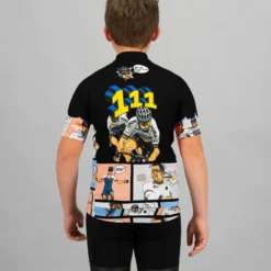 Sportful Super Peter Kids Short Sleeve Jersey - Black -CycloPro Shop SF20011BLK 2