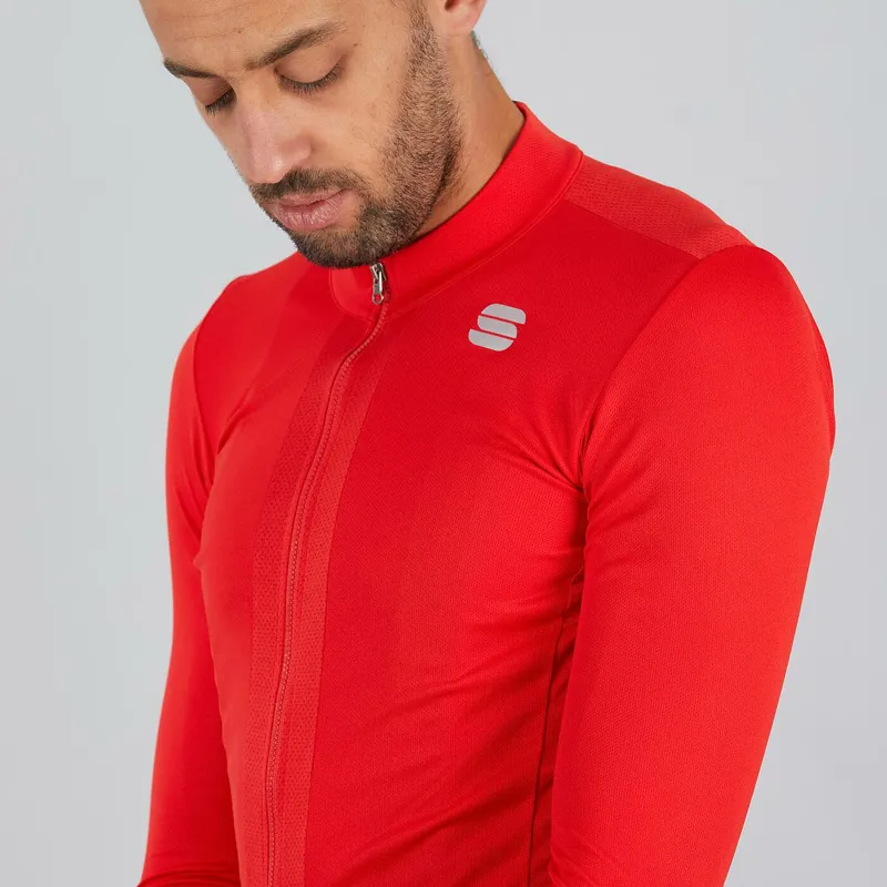 Sportful Strike Long Sleeve Jersey - Red/Black 4 Sportful Strike Long Sleeve Jersey - Red/Black - Image 2