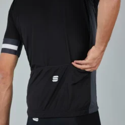 Sportful Kite Short Sleeve Jersey - Black -CycloPro Shop SF20015BLK 5