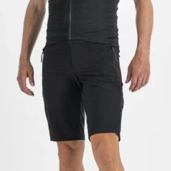 Sportful Supergiara Men's Overshorts - Black -CycloPro Shop SF20507BLK8