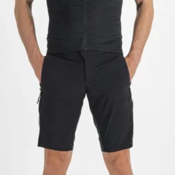 Sportful Supergiara Men's Overshorts - Black -CycloPro Shop SF20507BLK9