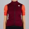 Sportful Fiandre Light NoRain Womens Vest - Red Wine -CycloPro Shop SF20519REDWine 1