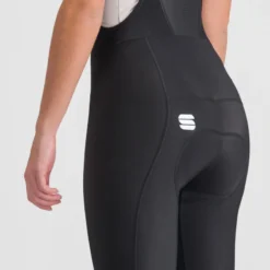 Sportful Classic Women's Bib Tights - Black/Pompelmo -CycloPro Shop SF20536BLKPompelmo5