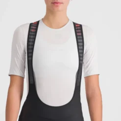 Sportful Classic Women's Bib Tights - Black/Pompelmo -CycloPro Shop SF20536BLKPompelmo8