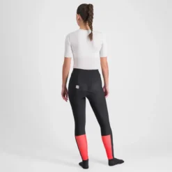 Sportful Classic Women's Tights - Black/Pompelmo -CycloPro Shop SF20537BLKPompelmo2