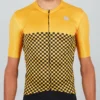 Sportful Checkmate Short Sleeve Jersey - Yellow