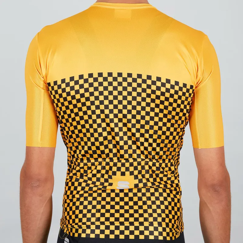 Sportful Checkmate Short Sleeve Jersey - Yellow 6 Sportful Checkmate Short Sleeve Jersey - Yellow - Image 4