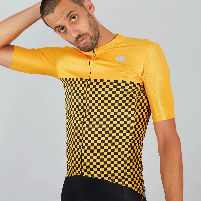 Sportful Checkmate Short Sleeve Jersey - Yellow 5 Sportful Checkmate Short Sleeve Jersey - Yellow - Image 3