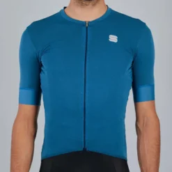 Sportful Monocrom Short Sleeve Jersey - Blue Sea -CycloPro Shop SF21008BLUSea