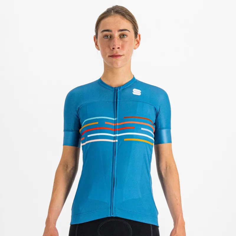 Sportful Vélodrome Women's Short Sleeve Jersey - Berry Blue 6 Sportful Vélodrome Women's Short Sleeve Jersey - Berry Blue - Image 4