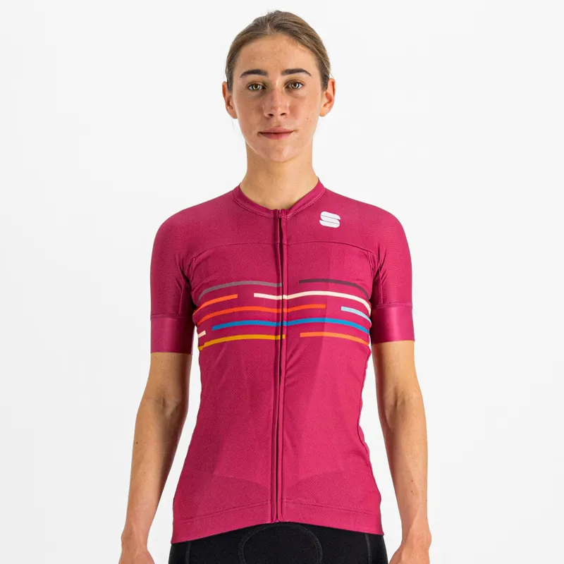 Sportful Vélodrome Women's Short Sleeve Jersey - Cyclamen 6 Sportful Vélodrome Women's Short Sleeve Jersey - Cyclamen - Image 4