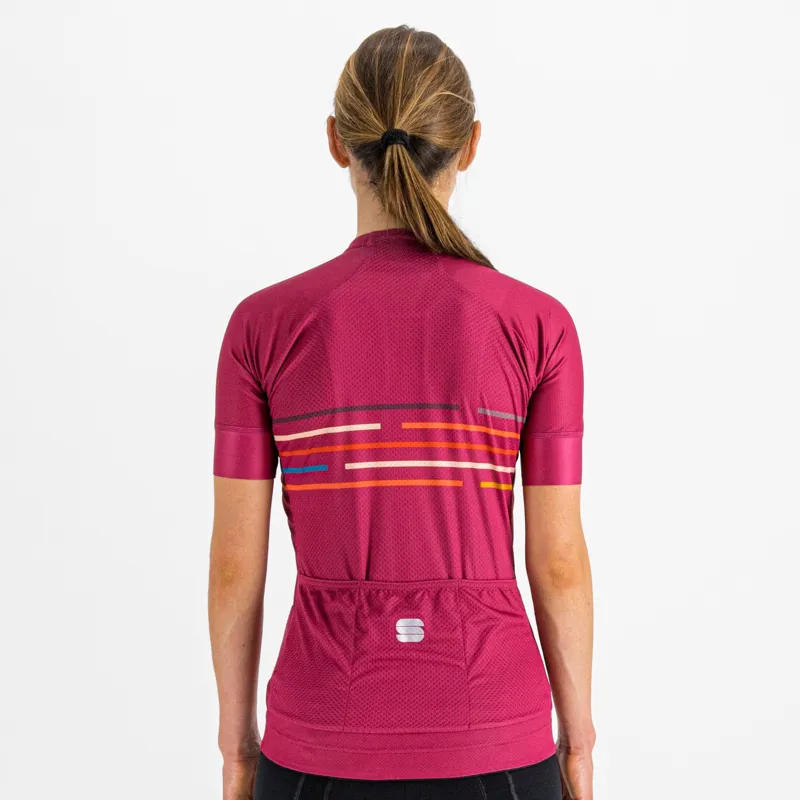 Sportful Vélodrome Women's Short Sleeve Jersey - Cyclamen 5 Sportful Vélodrome Women's Short Sleeve Jersey - Cyclamen - Image 3