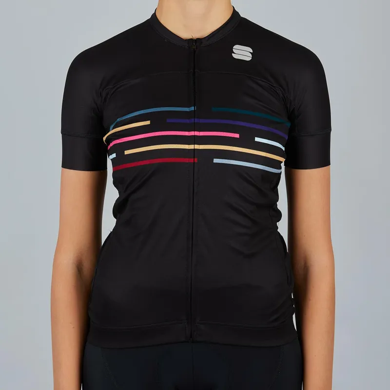 Sportful Velodrome Womens Short Sleeve Jersey - Black 3 Sportful Velodrome Womens Short Sleeve Jersey - Black