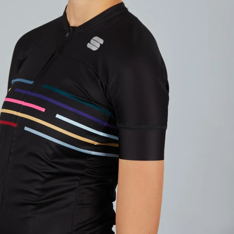 Sportful Velodrome Womens Short Sleeve Jersey - Black 8 Sportful Velodrome Womens Short Sleeve Jersey - Black - Image 6