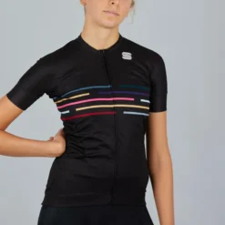 Sportful Velodrome Womens Short Sleeve Jersey - Black 12 Sportful Velodrome Womens Short Sleeve Jersey - Black -CycloPro Shop SF21032BLK 5