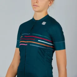 Sportful Velodrome Womens Short Sleeve Jersey - Sea Moss -CycloPro Shop SF21032SeaGRN 3