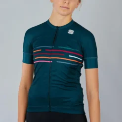 Sportful Velodrome Womens Short Sleeve Jersey - Sea Moss -CycloPro Shop SF21032SeaGRN 4