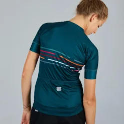 Sportful Velodrome Womens Short Sleeve Jersey - Sea Moss -CycloPro Shop SF21032SeaGRN 5
