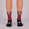Sportful Light Womens Socks - Black -CycloPro Shop SF21055REDWine 1 2