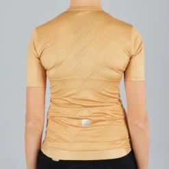 Sportful Flare Womens Short Sleeve Jersey - Gold -CycloPro Shop SF21056GLD 2