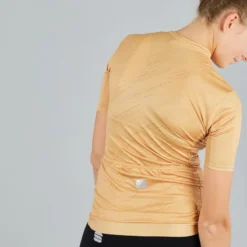 Sportful Flare Womens Short Sleeve Jersey - Gold -CycloPro Shop SF21056GLD 5