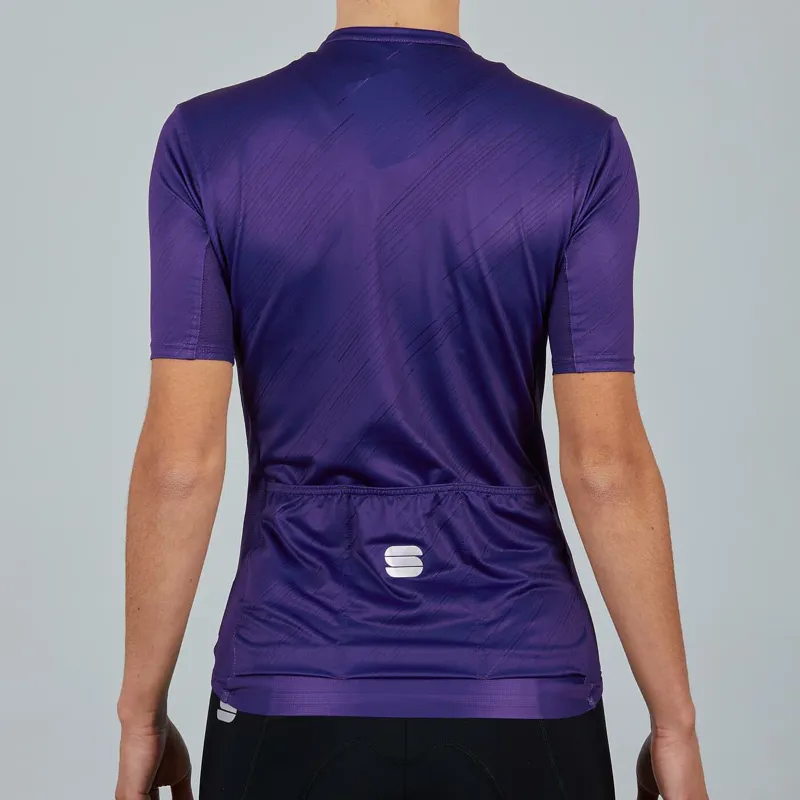Sportful Flare Womens Short Sleeve Jersey - Violet 4 Sportful Flare Womens Short Sleeve Jersey - Violet - Image 2