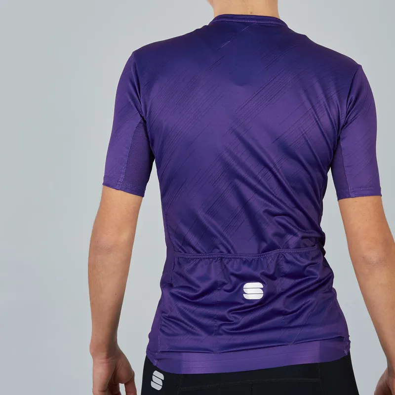 Sportful Flare Womens Short Sleeve Jersey - Violet 3 Sportful Flare Womens Short Sleeve Jersey - Violet