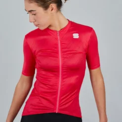 Sportful Flare Womens Short Sleeve Jersey - Raspberry -CycloPro Shop SF21056RSB 5