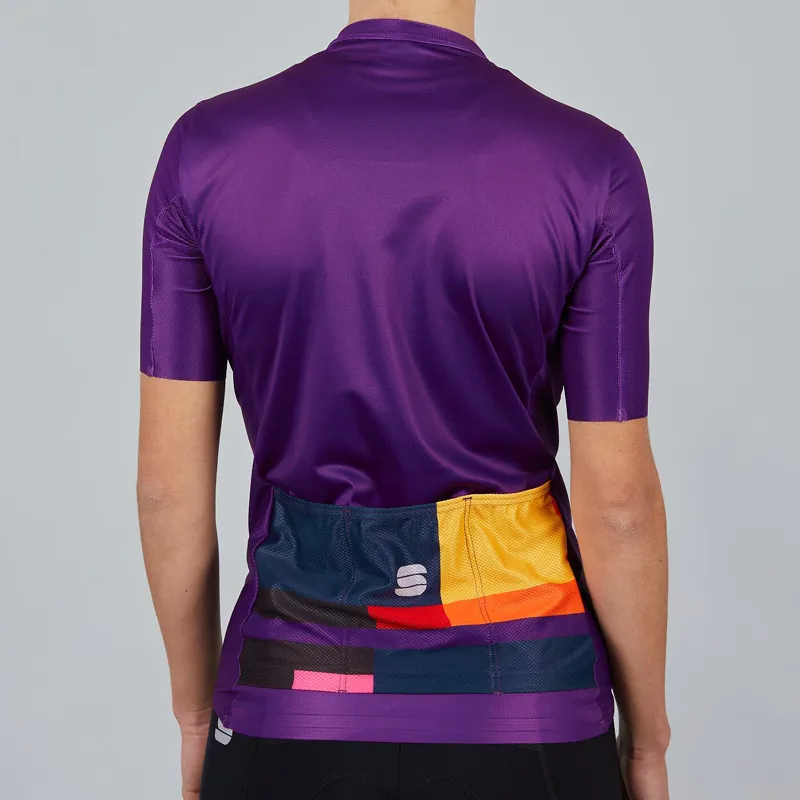 Sportful Idea Womens Short Sleeve Jersey - Violet 3 Sportful Idea Womens Short Sleeve Jersey - Violet