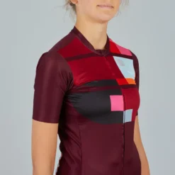 Sportful Idea Womens Short Sleeve Jersey - Red Wine 16 Sportful Idea Womens Short Sleeve Jersey - Red Wine -CycloPro Shop SF21082REDWine 3